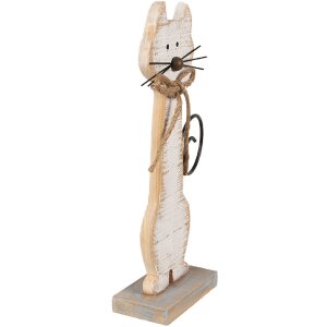 Clayre & Eef 6Y5594 Dekoration Katze 21x8x38 cm...