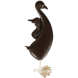 Декоративная утка Clayre & Eef 6Y5595 бело-синяя 15x13x36 см