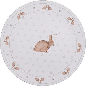 Clayre & Eef BSLC85 Unterteller Weiß Braun 33...