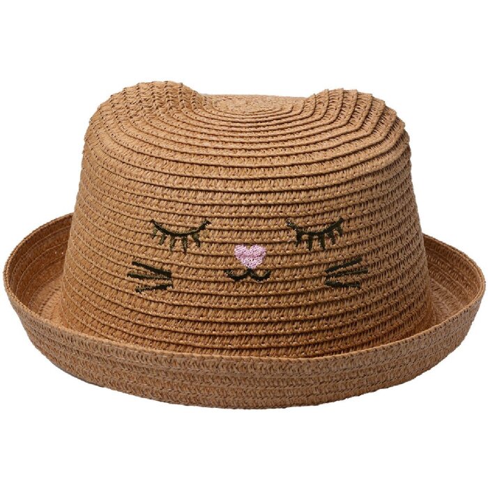 Juleeze JZCHA0013BR Kinderhut Gesichtsstickerei Braun Einheitsgröße