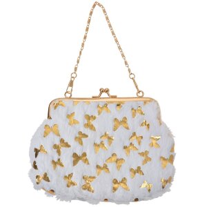 Luxury Juleeze JZWA0178W Clutch Weiß Gold...
