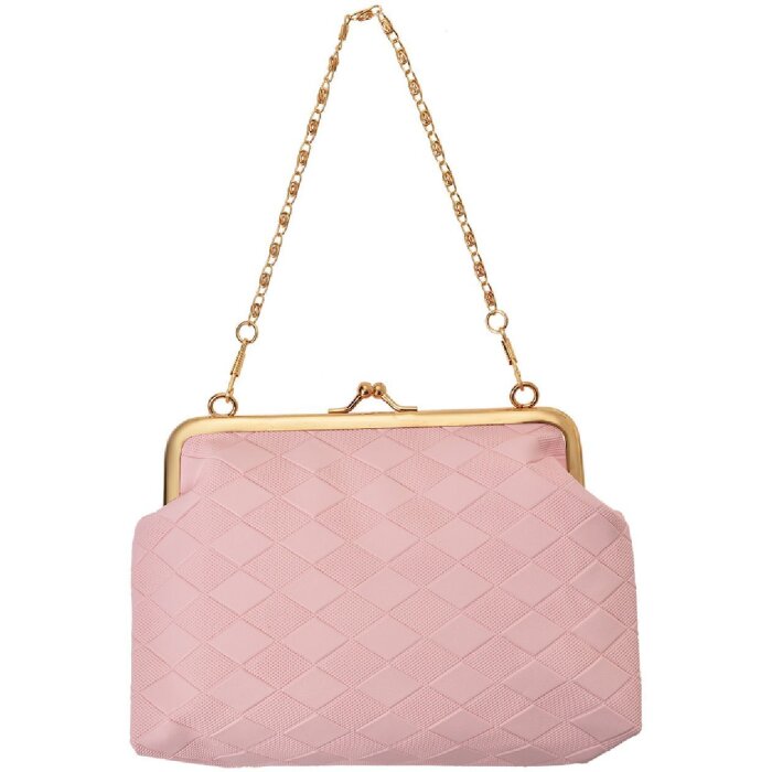 Juleeze JZWA0189P Clutch Rosa Goldkette 8cm Eleganz