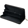 Juleeze JZWA0193Z Damen-Geldbörse Schwarz Goldschmetterling 19x10cm