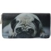 Juleeze JZWA0199 Portemonnaie Pug Print Grau 19x10cm