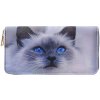Juleeze JZWA0201 Кошелек Кошачий мотив Голубоглазый серый 19х10см