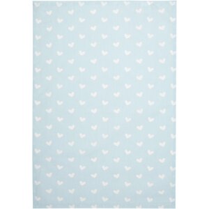 Clayre & Eef KT042.049 Küchentuch Herzchen Blau...