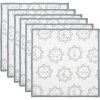 Clayre & Eef LGC43 Набор салфеток бело-серый 40x40 см 6 шт.