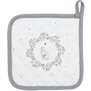 Clayre & Eef LGC45 Topflappen Katzenmotiv 20x20cm...