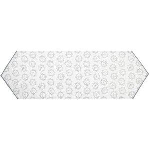 Clayre&Eef LGC65 Tischläufer Tiermuster 50x160 Weiß-Grau