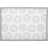 Clayre & Eef LGD40 Placemat White/Grey Horse Motif 48x33 cm Set of 6