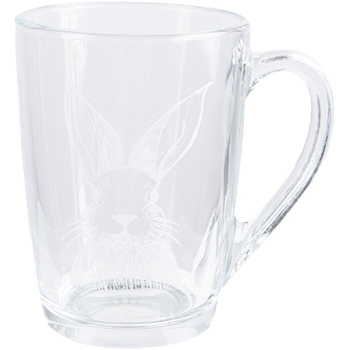 Clayre & Eef RAEGL0006 Teeglas Hase 300ml Transparent 11x8cm