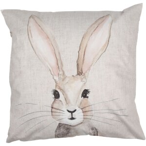 Clayre & Eef RUB22 Hase Kissenhülle 45x45 Beige...