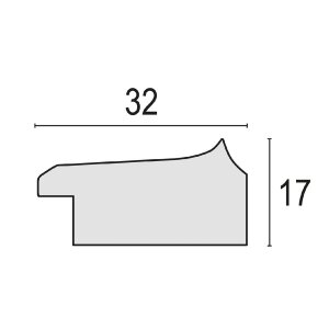 ZEP Bilderrahmen Venezia 15x20 cm grau Goldkante