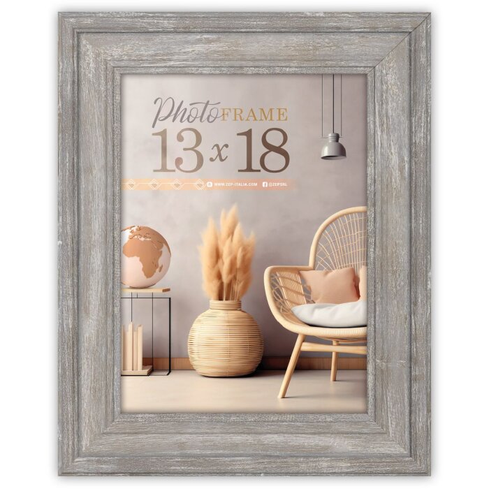 ZEP PS-Fotorahmen Palermo grau 20x30 cm