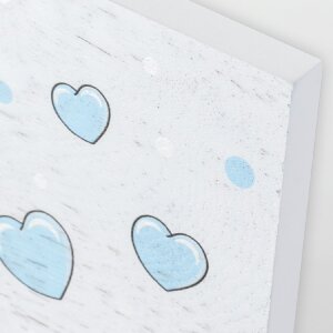 ZEP Holz-Fotorahmen Maya blau 10x15 cm Hochformat Geschenkidee