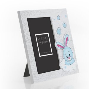 ZEP Holz-Fotorahmen Maya blau 10x15 cm Hochformat Geschenkidee