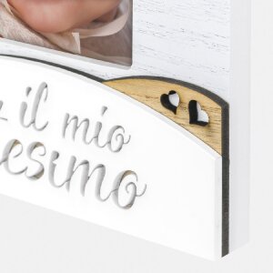 ZEP Holz-Bilderrachmen Battesimo 13x18 cm Italienisch