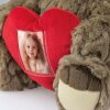 ZEP Teddy mit Herz-Bilderrahmen 3,5x4,5 cm braun 16x13x23 cm