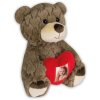 ZEP Teddy mit Herz-Bilderrahmen 3,5x4,5 cm braun 16x13x23 cm