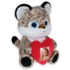 ZEP Leoparden-Teddy mit Herzrahmen 3,5x4,5 cm 16x13x23 cm