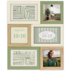 Деревянная фотогалерея ZEP Dracy 6 фотографий 10x10 см и...