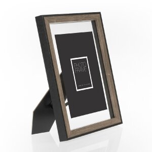 Фоторамка ZEP MDF Roma коричневая 18x24 см с паспарту 13x18 см