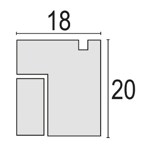 ZEP MDF Roma Фоторамка 20x30 см с паспарту 15x20 см коричневая