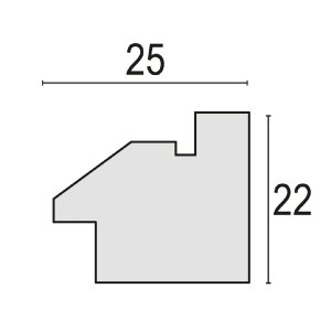 ZEP MDF-Bilderrahmen Bologna 10x15 cm creme