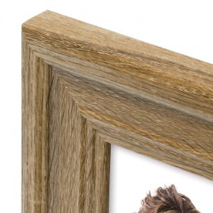 ZEP Doppelrahmen Imperia 3 Fotos 10x15 cm 47,5x21 cm Naturholz Weiß Grau