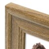 ZEP Doppelrahmen Imperia 3 Fotos 10x15 cm 47,5x21 cm Naturholz Weiß Grau
