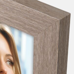 ZEP PS-Fotorahmen Galileo braun 10x15 cm Holzrahmen zum Aufstellen und Aufhängen