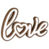 Деревянная надпись Love ZEP Cuvier коричнево-белая 30x20 см
