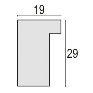 ZEP Bilderrahmen Niki natur 20x30 cm mit Passepartout 15x20 cm