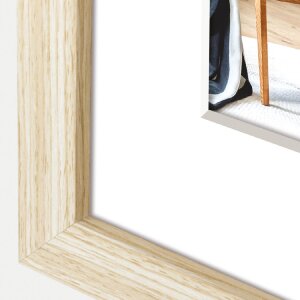 ZEP Bilderrahmen Niki natur 40x60 cm mit Passepartout 30x40 cm