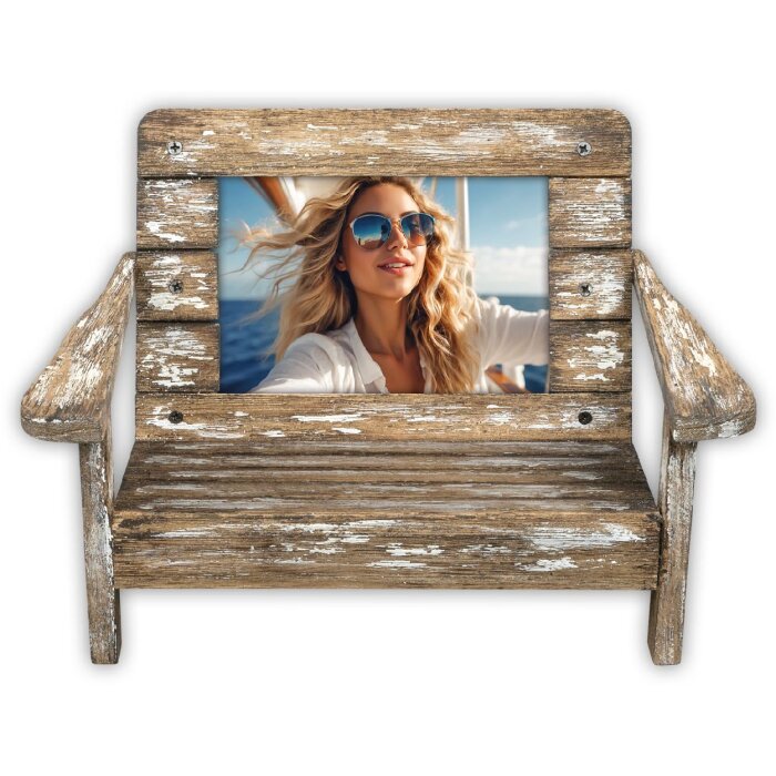 ZEP Holz-Bilderrahmen Cefalù Liegestuhl-Look 10x15 cm 23x15x16 cm