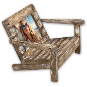 ZEP Holz-Bilderrahmen Cefalù Liegestuhl-Look 10x15 cm 23x15x16 cm