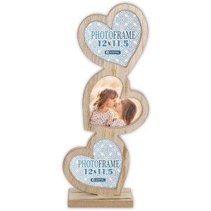 ZEP деревянная фотогалерея Frida 3 фото 12x11,5 см сердце...