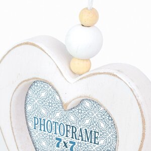 Деревянная фотогалерея ZEP Делия 3 фото 9x9 см сердце 45x36 см