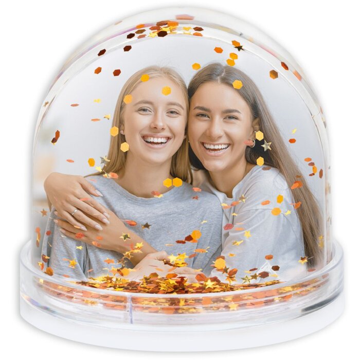 ZEP Glitzerkugel Globe Galaxy Fotos 6,5x6,2 cm gold