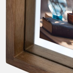ZEP Holz-Fotorahmen Vittel braun 13x18 cm 15x20 cm Floatglas