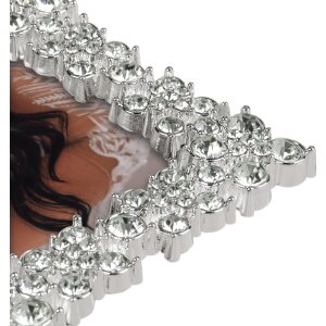 ZEP Portraitrahmen Rossini Metall Strass 10x15 cm und 13x18 cm Silber