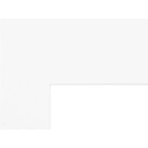 Deknudt SP109 Passepartout extra weiß Ausschnitt 15x23 cm