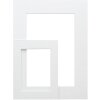 Deknudt SP111 Passepartout Weiß Ausschnitt 9x9 cm