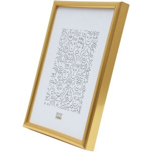 Deknudt S011A4 Bilderrahmen Schlicht Gold 29.7x42 cm Kunststoff