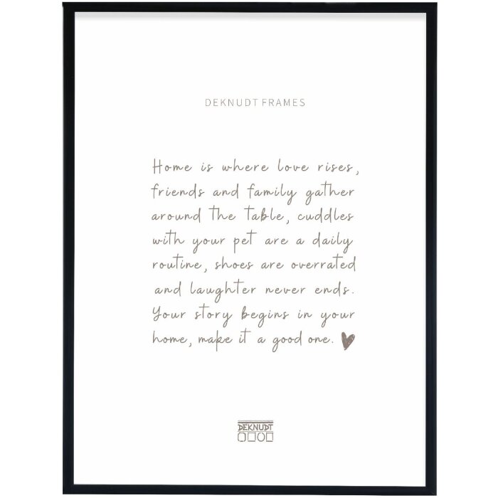 Deknudt S027S2 Фоторамка алюминий черный 50x70 см