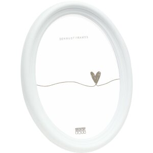 Deknudt S100F1 Фоторамка овальная 10x15 см белая пластик