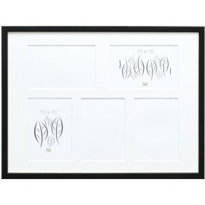 Deknudt S41JL2 Gallery Frame Black 5 фотографий 10x15 см дерево