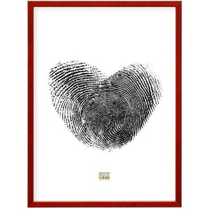 Deknudt S41JL4 Holzrahmen Rot 21x29.7cm A4 Größe