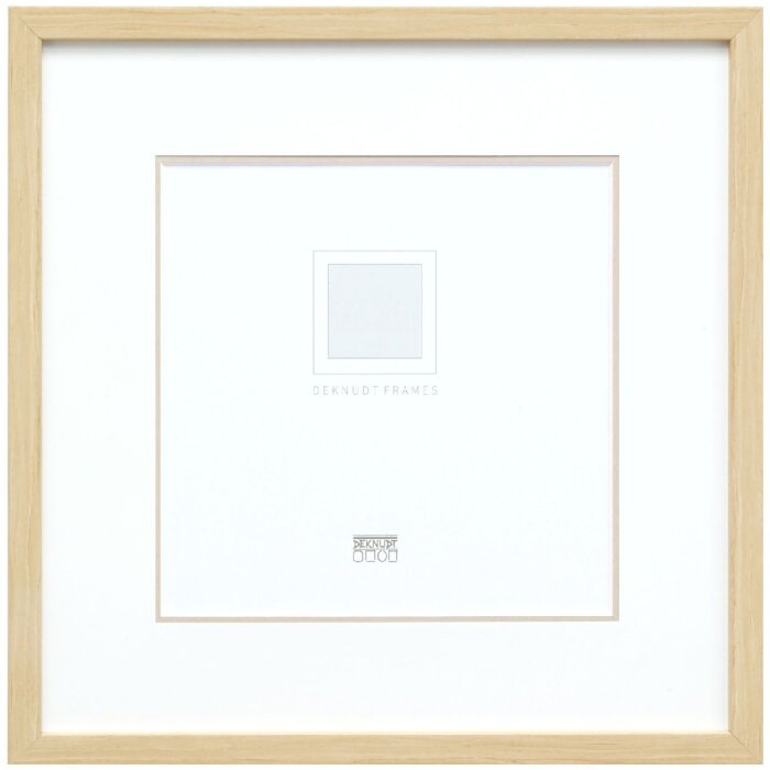 Deknudt S43AH1 Bilderrahmen Naturholz 20x20cm m.Passepartout 13x13cm