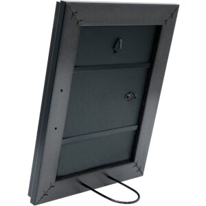 Deknudt S45ND1 Bilderrahmen Silber Schwarz 21x29 7 cm Kunststoff Glas